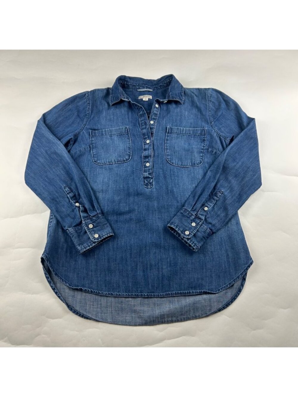 Merona Dark Denim Tunic Shirt M